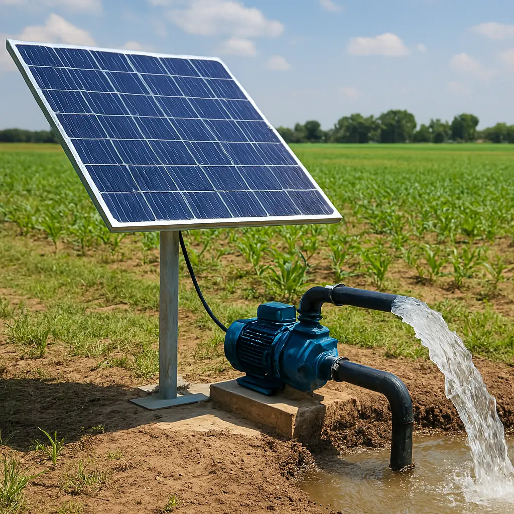 Sistema de bombeo solar para riego agrícola en Mendoza
