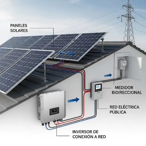 Instalación de sistema solar On-Grid conectado a red eléctrica en Buenos Aires - EXAASOLAR