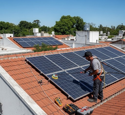 Mantenimiento de paneles solares